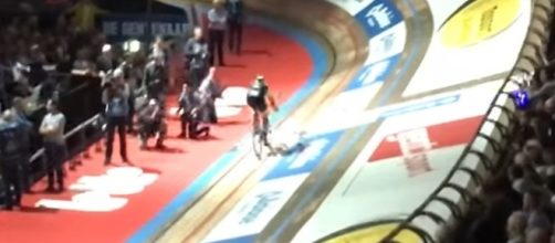 Fabian Cancellara sul velodromo di Gand