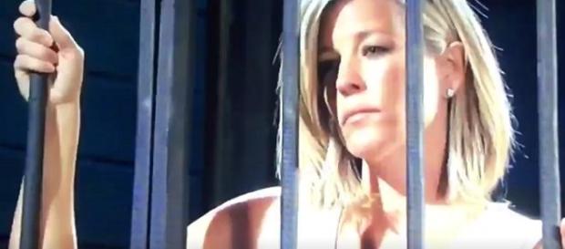 Carly visits Sonny in jail after arrest (via Twitter Jpinky39092) Carly visits Sonny in jail after arrest (via Twitter Jpinky39092)