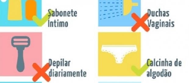 Cuidado com a região íntima feminina. Cuidado com a região íntima feminina.