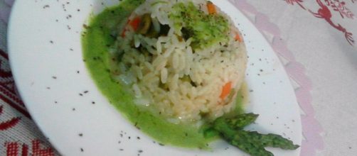 Sformatini di riso con asparagi