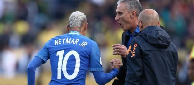 Neymar Júnior e Tite são os astros da seleção brasileira Neymar Júnior e Tite são os astros da seleção brasileira
