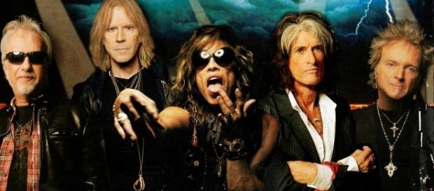 Affiche de la tournée du groupe Aerosmith en Europe Affiche de la tournée du groupe Aerosmith en Europe