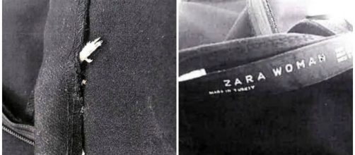 Il cadavere di un topo cucito nell'abito Zara