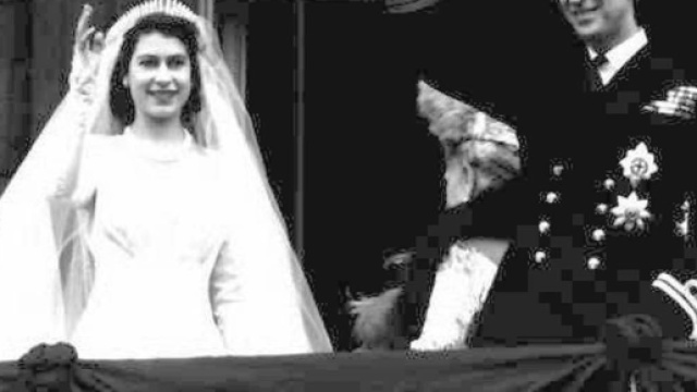Il matrimonio tra la regina Elisabetta II e il principe Filippo.