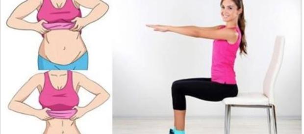 exercícios para o abdômen realizados com uma cadeira exercícios para o abdômen realizados com uma cadeira
