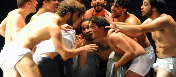 'Ragazzi di vita': il romanzo di Pasolini in scena al Teatro Argentina di Roma. 'Ragazzi di vita': il romanzo di Pasolini in scena al Teatro Argentina di Roma.