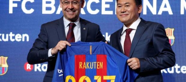 Rakuten se convierte en el sponsor principal del FC Barcelona hasta la temporada 2020-21 Rakuten se convierte en el sponsor principal del FC Barcelona hasta la temporada 2020-21
