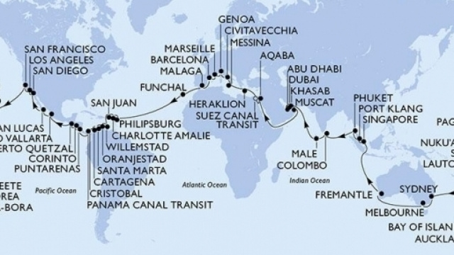 Ecco la mappa dettagliata del viaggio