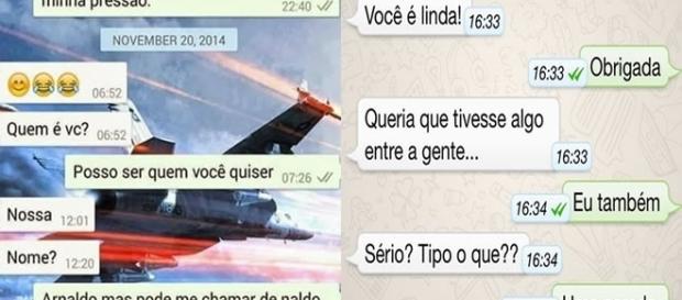 Mensagens de cantadas enviadas pelo WhatsApp Mensagens de cantadas enviadas pelo WhatsApp