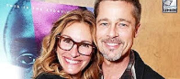Source: Youtube Lehren News--Brad Pitt's First Public Appearance (After Divorce) With Julia Roberts | Source: Youtube Lehren News--Brad Pitt's First Public Appearance (After Divorce) With Julia Roberts |