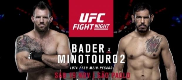 Postêr do UFC Bader x Minotouro 2 Postêr do UFC Bader x Minotouro 2