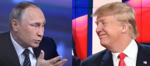 Vladimir Poutine, président Russe. Donald Trump, président américain élu Vladimir Poutine, président Russe. Donald Trump, président américain élu