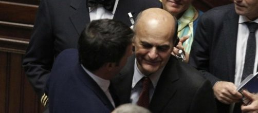 Matteo Renzi e Pier Luigi Bersani