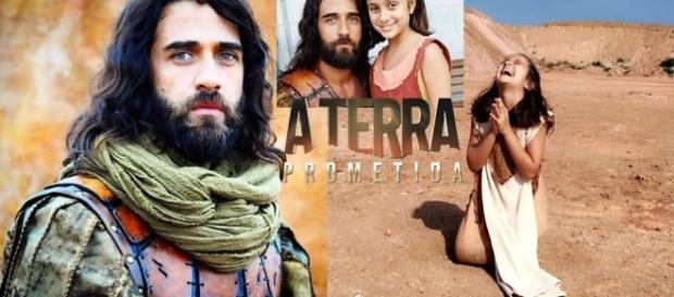 Salmon e Lila na novela "A Terra Prometida" Salmon e Lila na novela "A Terra Prometida"