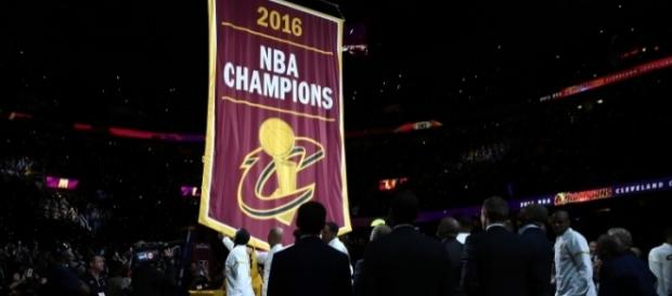 The Cleveland Cavaliers banner ceremony before their first game of the 2016-17 season against the New York Knicks. Photo by Phil Long/AP Photo The Cleveland Cavaliers banner ceremony before their first game of the 2016-17 season against the New York Knicks. Photo by Phil Long/AP Photo