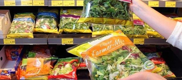 Insalata in busta pericolosa per la salute: in agguato il batterio della salmonella Insalata in busta pericolosa per la salute: in agguato il batterio della salmonella
