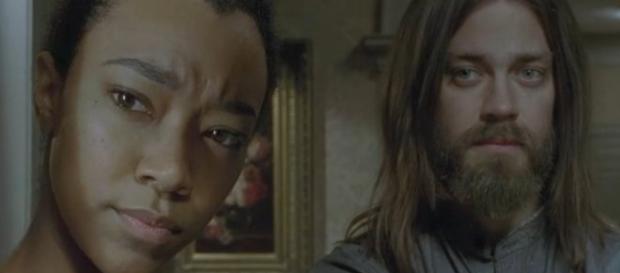 'The Walking Dead' spoilers season 7 episode 5 - Sasha and Jesus at Hilltop (via YouTube amc) 'The Walking Dead' spoilers season 7 episode 5 - Sasha and Jesus at Hilltop (via YouTube amc)