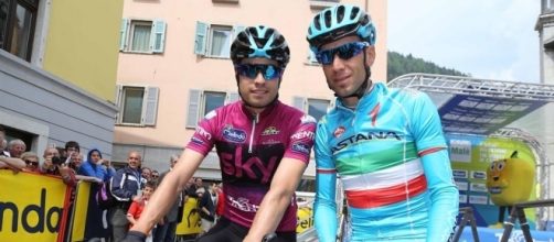 Mikel Landa e Vincenzo Nibali al Giro del Trentino