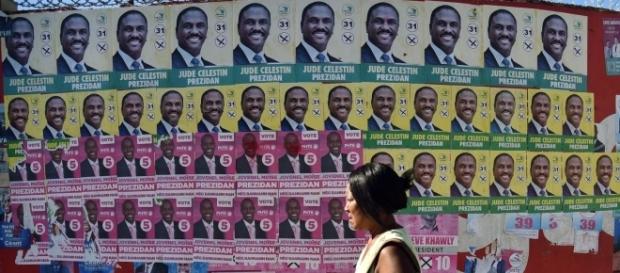 Affiches des candidats aux élections à la présidence d'Haïti en 2016 Affiches des candidats aux élections à la présidence d'Haïti en 2016