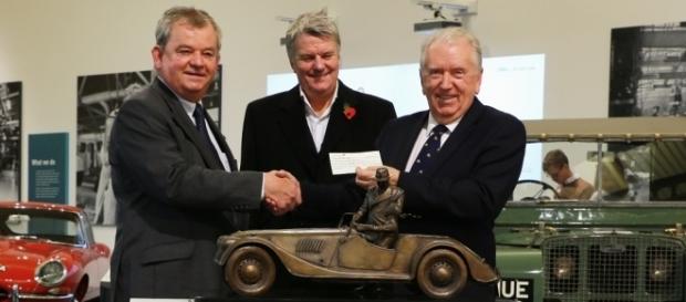 L-R: Roger Moran, Charles Morgan, Robert Dover. Photo courtesy of the British Motor Museum. L-R: Roger Moran, Charles Morgan, Robert Dover. Photo courtesy of the British Motor Museum.
