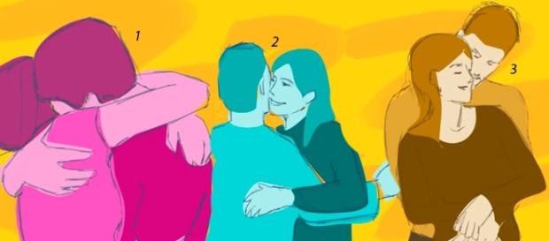 Um abraço pode demonstrar confiança ou insegurança. Um abraço pode demonstrar confiança ou insegurança.