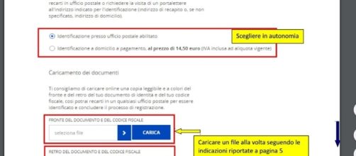 Come effettuare richiesta dello Spid tramite il sito di Poste Italiane.