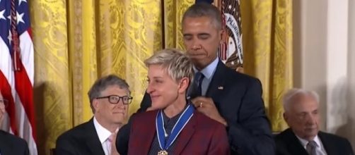 Nella foto: La premiazione di Ellen DeGeneres
