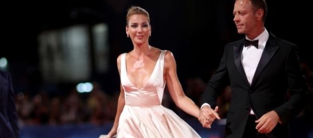 Rocco Siffredi con la moglie alla Mostra del Cinema di Venezia Rocco Siffredi con la moglie alla Mostra del Cinema di Venezia