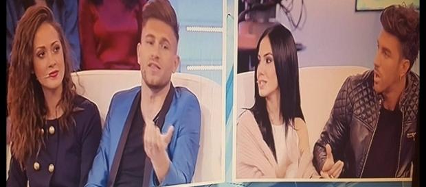 Scontro a 'Pomeriggio 5' tra Giulia e Andrea e Teresa e Salvatore Scontro a 'Pomeriggio 5' tra Giulia e Andrea e Teresa e Salvatore