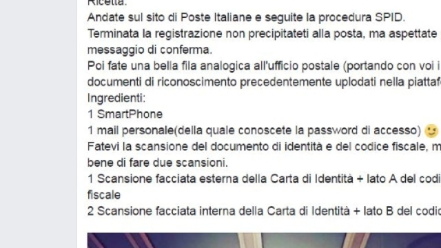Consigli e suggerimenti richiesta Spid Poste