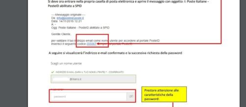 richiesta spid come creare una password sicura e livello di sicurezza