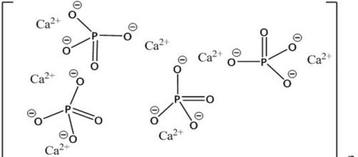 La hidroxiapatita, un mineral formado por fosfato de calcio cristanido contenido en el esmalte de nuestros dientes