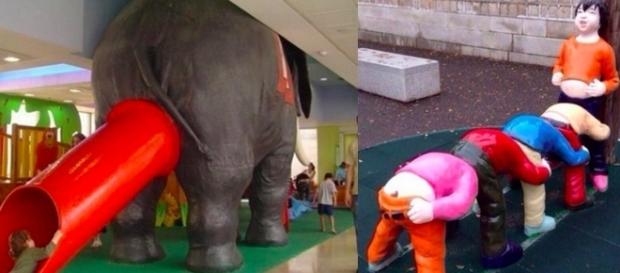 Alguns brinquedos parecem ter tido outra intenção quando foram feitos Alguns brinquedos parecem ter tido outra intenção quando foram feitos