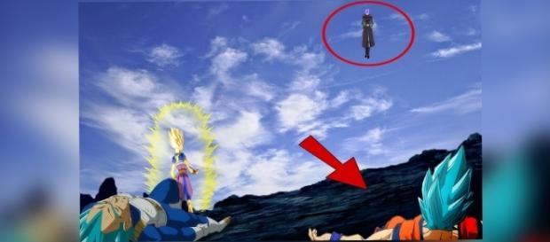 escena de Hit enfrentando a los Saiyajins realizada por "Raas". escena de Hit enfrentando a los Saiyajins realizada por "Raas".