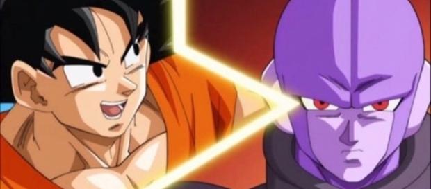 Goku versus Hit en el torneo. DBS Goku versus Hit en el torneo. DBS