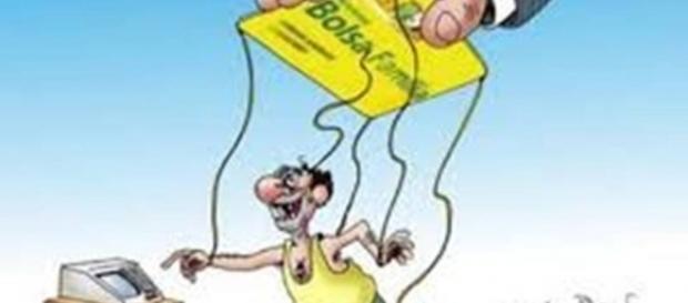 O Bolsa Família é tido como uma ferramenta para obter votos. O Bolsa Família é tido como uma ferramenta para obter votos.