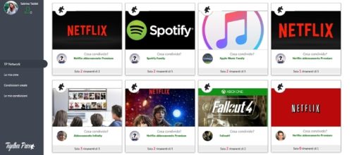 Con Together Prince è possibile condividere gli abbonamenti Netflix, Spotify, Apple Music, Xbox e Office 365.