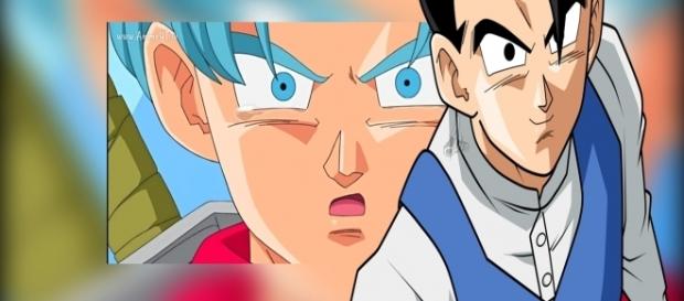 Gohan se despide de Trunks en el episodio 67. Gohan se despide de Trunks en el episodio 67.