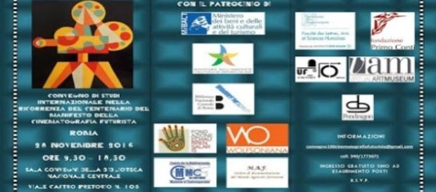 Locandina Brochure Convegno Cinema futurista Locandina Brochure Convegno Cinema futurista