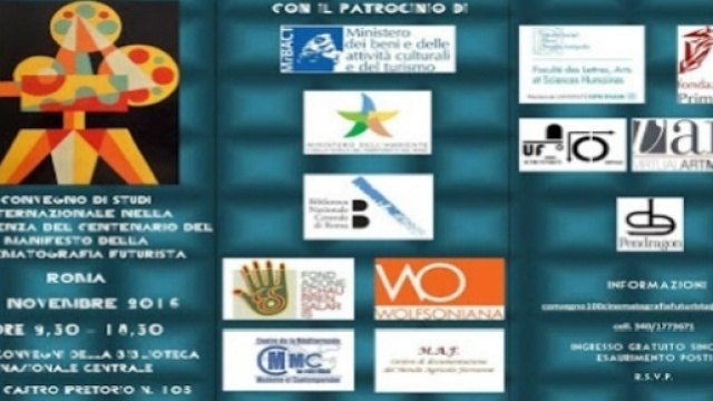 Locandina Brochure Convegno Cinema futurista