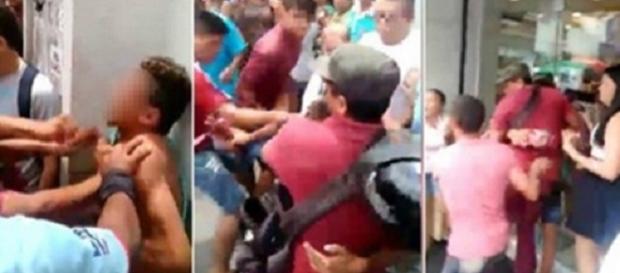 Menor seria espancado pelos populares Menor seria espancado pelos populares