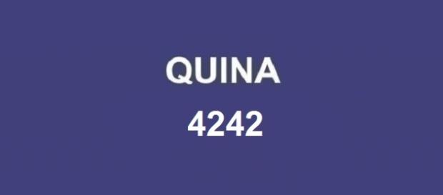 Resultado do sorteio Quina 4242 Resultado do sorteio Quina 4242