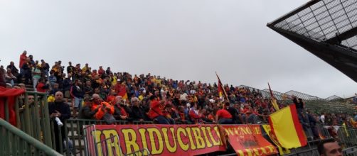 I tifosi del Lecce nella trasferta di Melfi.