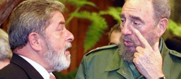 O ex-presidente Lula com Fidel Castro (Foto: Reprodução) O ex-presidente Lula com Fidel Castro (Foto: Reprodução)