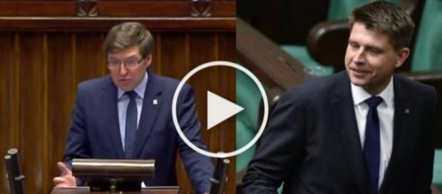 Poseł Kukiz'15 wyśmiewa Ryszarda Petru. Poseł Kukiz'15 wyśmiewa Ryszarda Petru.