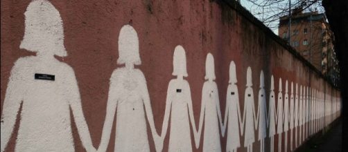 Murales contro il femminicidio. Roma San Lorenzo, Via dei Sardi.