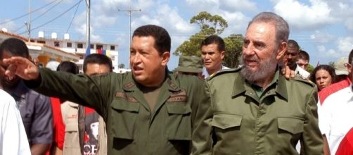 Nella foto Fidel Castro e Hugo Chavez