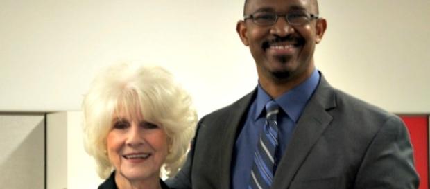Diane Rehm and Joshua Johnson, the host of The Diane Rehm Show's successor program, 1A. MADELEINE POORE/WAMU (from station) Diane Rehm and Joshua Johnson, the host of The Diane Rehm Show's successor program, 1A. MADELEINE POORE/WAMU (from station)