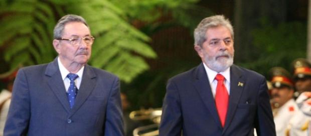 Raul Castro i były prezydent Brazylii, Lula. Raul Castro i były prezydent Brazylii, Lula.
