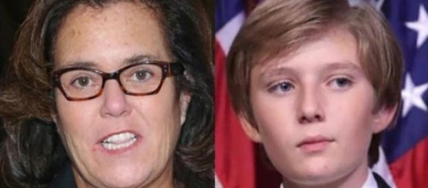 Rosie O'Donnell, Barron Trump, via Twitter Rosie O'Donnell, Barron Trump, via Twitter